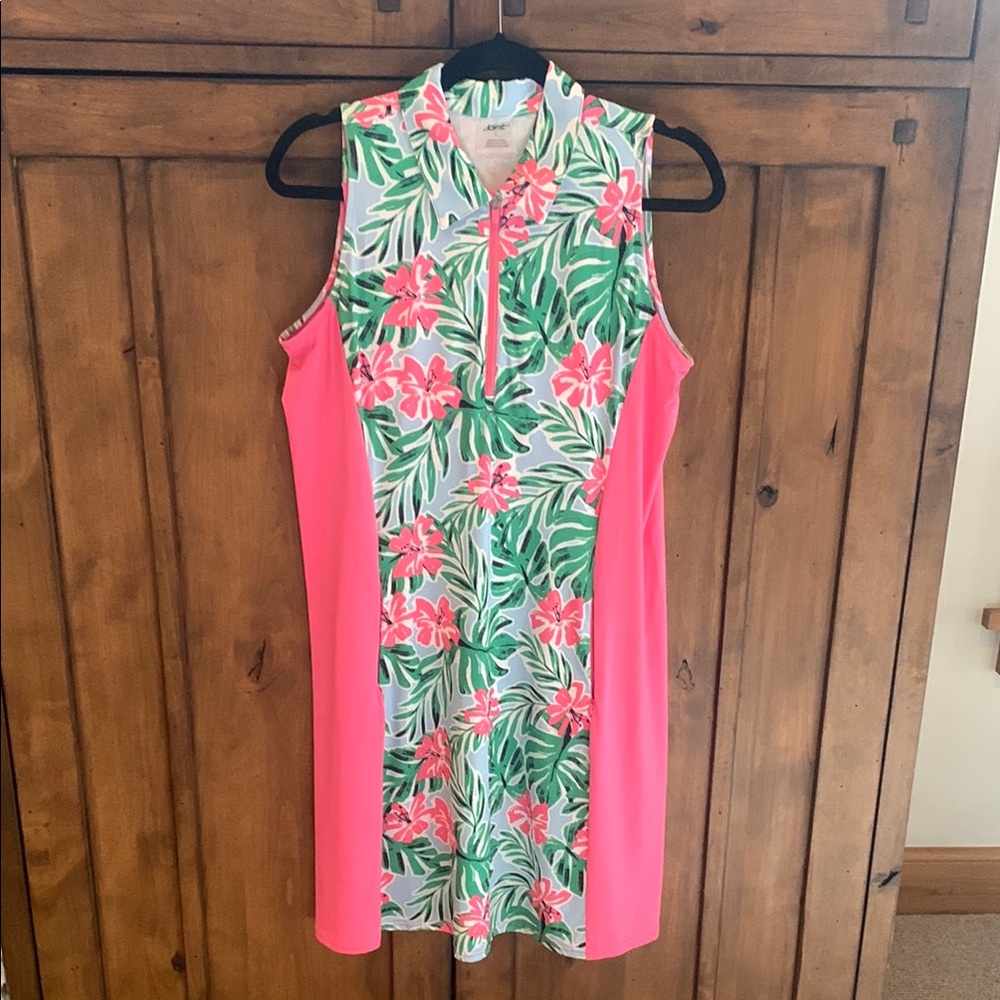 Fun Floral Jofit Golf Dress with Pink Panties